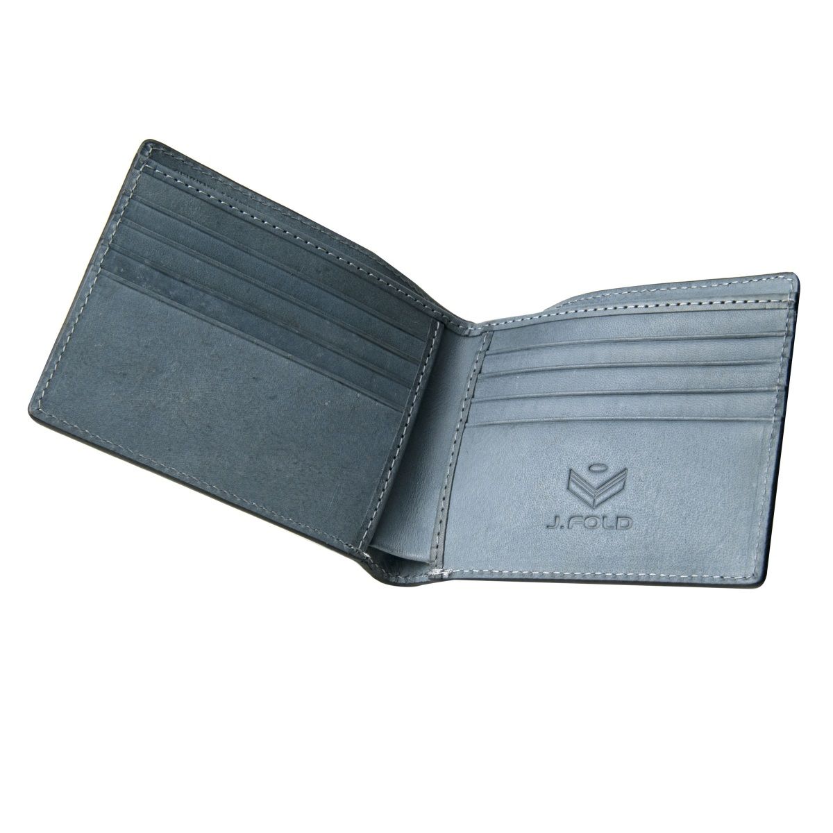 J.FOLD Tetra Leather Wallet - Slate